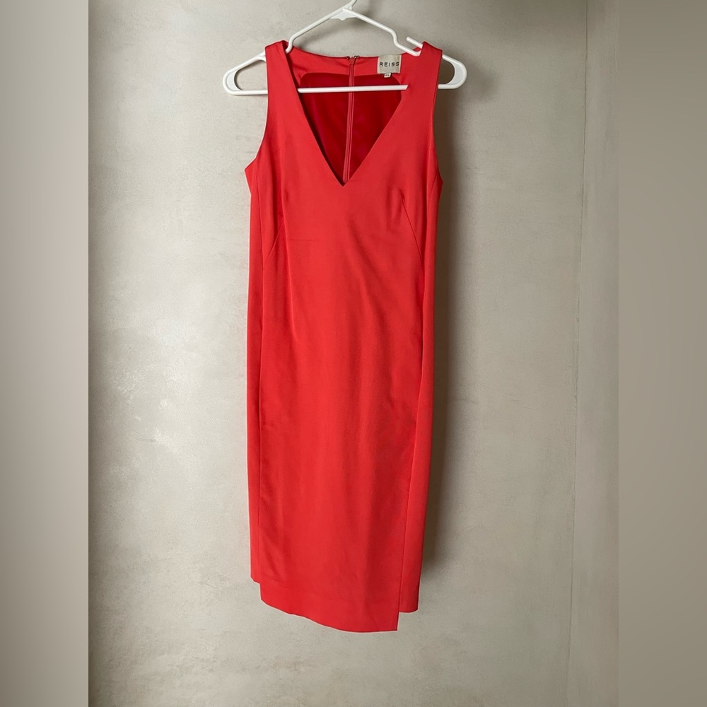 REISS Bright Orange Dress